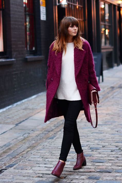 celine burgundy boots song of style|10 Ways Fashion Girls Are Wearing Burgundy Boots .